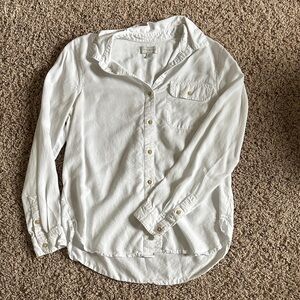 Lucky Brand Men's White Button-Down Long Sleeve Shirt